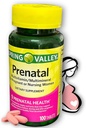 Prenatal Vitamins - Multivitamin Multimineral til gravide og ammende kvinder Supplement tabletter 100 Ct