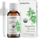 Essential Organic Oil of Oregano -100% Pure Ufortyndet græsk Oregano Oil med Carvacrol - Over 86%, Non- GMO, Ekstra styrke Oregano Oil Organic Liquid Drops, 1 FLOZ / 30ml