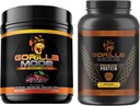 Gorilla Mind Workout (Cherry) + Premium Whey Protein (Chokolade) - Omfattende stak til fueling maksimale træningsresultater