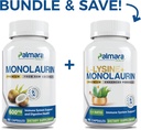 Palmara Health Premium Monolaurin 600 mg + L- Lysin + Monolaurin Combo