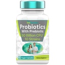 Probiotika med Prebiotic: 50 Millioner CFU - 10 Strain - 90 Vegetariske Kapsler 124; med Acidophilus Probiotic for fordøjelsessygdomme, Gut Sundhed, & immunforsvar *