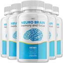 (5 Pack) Neuro Brain and Focus Supplement, Neuro Brain Memory Focus og Kognitiv Support, Neuro Brain Pills Nootrop NeuroBrain to Boost Memory Neuro Brain Vitamin (300 kapsler)