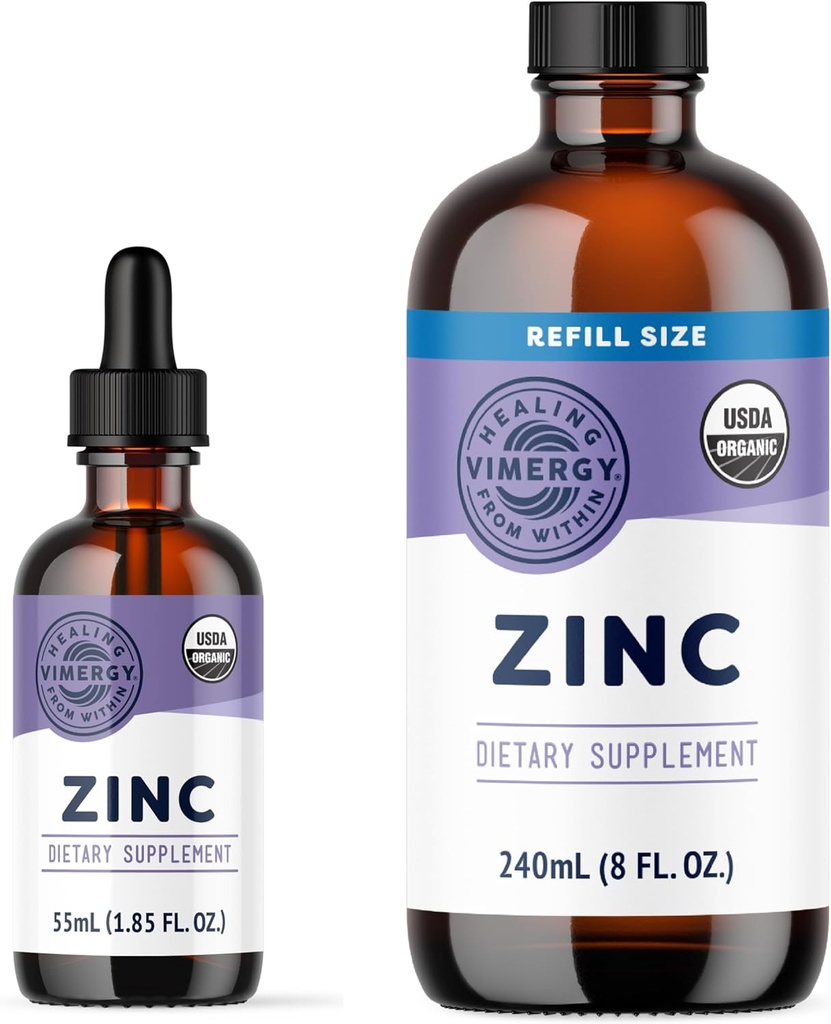 Vimergy Liquid Zink 55 ml og Zink Refill 240 ml - Bundle