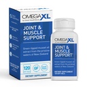 OmegaXL Joint Support - Natural Muscle Support, Green Lipped Mussel Oil, Soft Gel Pills, Drug- Free, 120 Greve