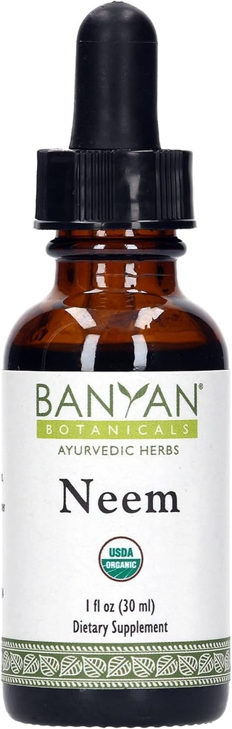 Banyan Botanicals Neem Liquid Extract - Certificeret Organic, 1 oz