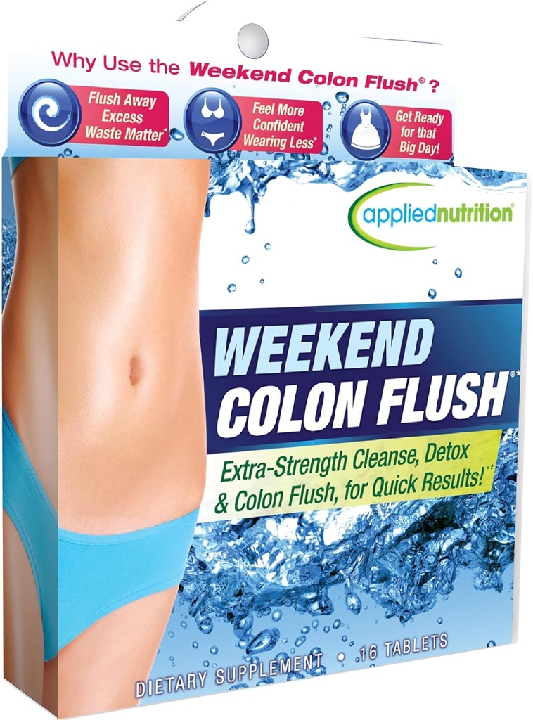 Anvendt Nutrition Weekend Colon Flush - 16 tabletter - Eliminere flere punds af affald stof på bare 3 dage - 8 Servere