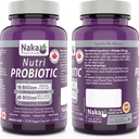 Naka Pro Herbs Platinum Nutri Probiotic (7 Strops, 16 Millioner +) Hylde Stable, 75 Vcaps 1 Count Packaging May Vary