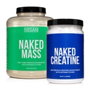 NAKED Soy- Free Protein Bundle: 8LB Vegansk Mass Creatin