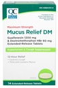 Quality Choice Maximum Strength Mucus Relief DM, Host Suppressant og Expectorant, 12 timers Relief, Guaifenesin 1200 mg og Dextromethorphan HBr 60 mg Extended Release Tablets, 14 Count