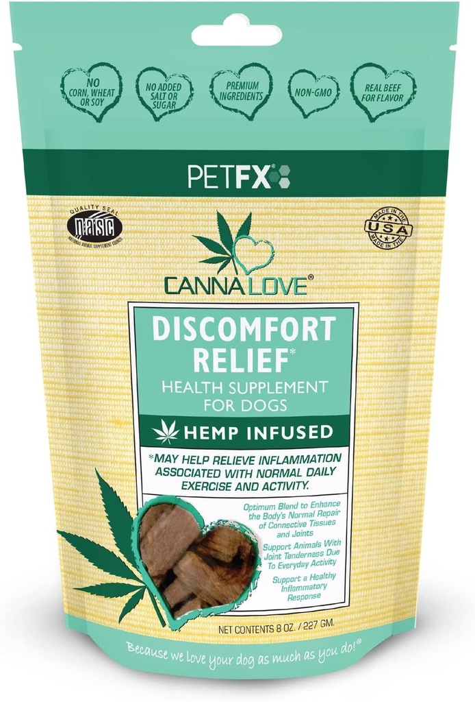 CannaLove discomfort Relief Hamp Infunded Supplement sticks - 8oz Bag, Læge Formuleret