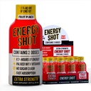 Frugt Punch Ekstra Styrke Energi Shot 12 pk - 260mg Naturlig Koffein B12 B6 - Energi & Focus Support - 2 Servere sukker gratis nul kalorie grøn te B-Vitaminer Electrolytes Vegan - 1,93 fl oz
