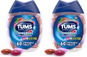 TUMS Chewy Bites Antacida Tabletter til Chewable Heartburn Relief og Syre fordøjelsesbesvær Relief, Assorted Berries - 60 Greve (pakke med 2)