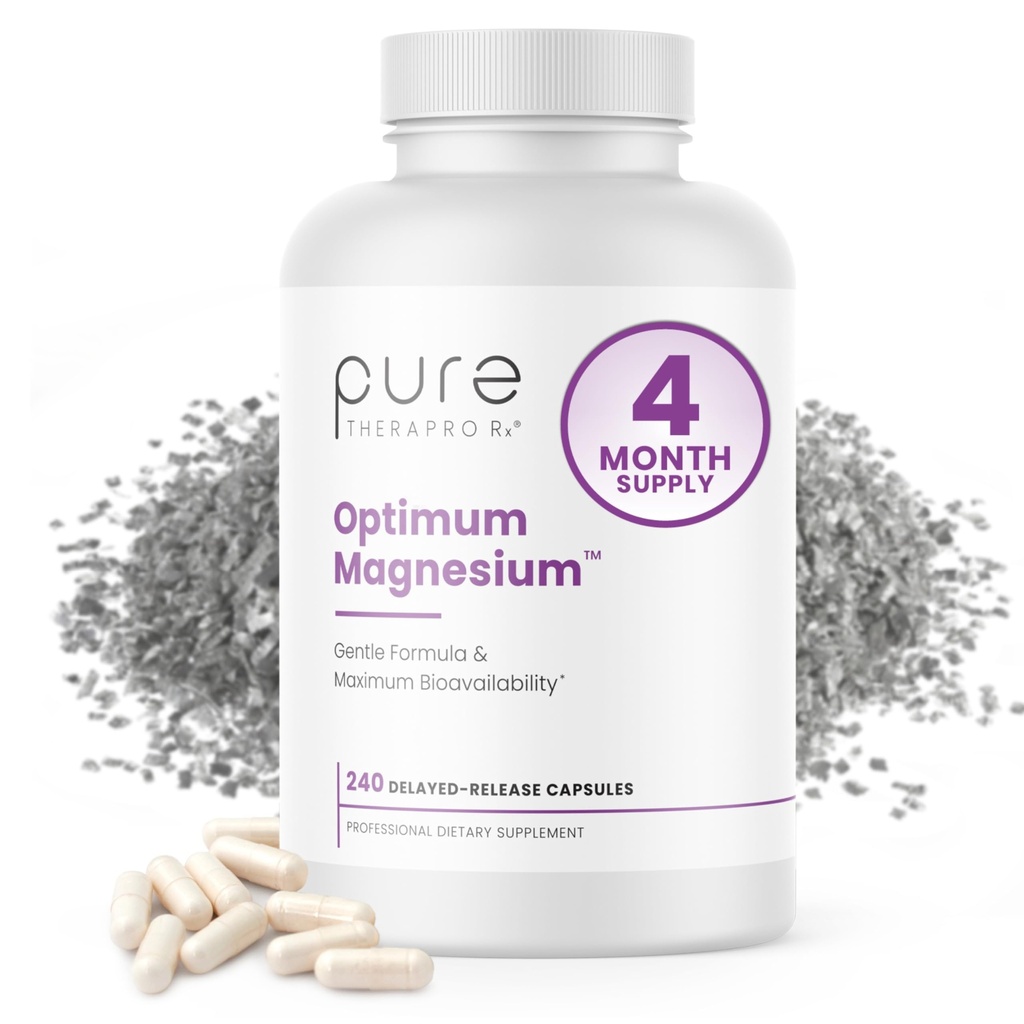 Pure TheraPro Rx Optimum Magnesium Lysinat Glycinat & Di- Magnesium Malat, Lavet i USA