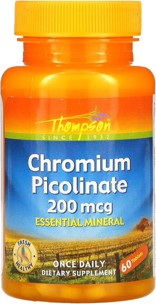 Thompson Chromium Picolinate, 60 Tablets