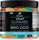 Hamp Gummies - Hjælper support søvn, fred og afspænding - Høj styrke og støtte alle naturlige Tasty Fruit Flavors - Made in USA - 100ct
