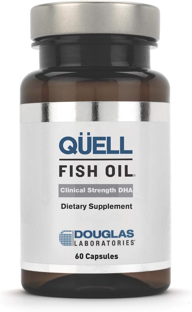 Douglas Laboratories - Quell Fish Oil Clinical Strength DHA - Essential Omega 3 Fedtsyrer til støtte for kardiovaskulær, kognitiv og almen sundhed - 60 Softgels
