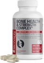 Bronson Bone Health & Strength Complex * High Potency Formel 200 MCG af vitamin K2 som MK7, Plus Calcium, Bor, Cissus Quadrangularis, Magnesium, Vitamin D3, og mere - ikke-GMO, 60 tabletter