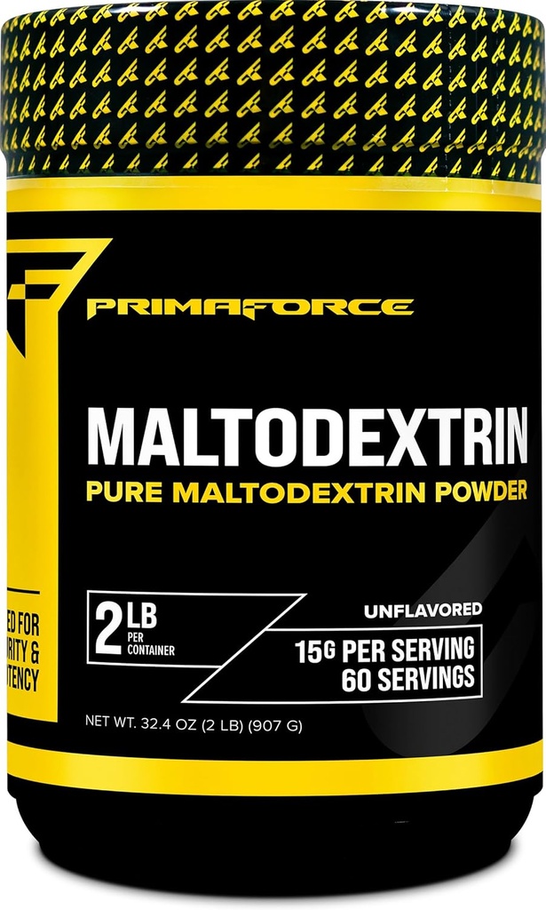 Primaforce Maltodextrin Powder (2 Pund, Unflavored) - Food Grade Maltodextrin Powder for øget workout Energy, Gain & Endurance