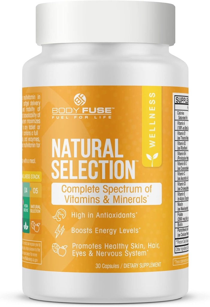 Natural Selection Multi- Vitamin • 124; immunforsvar & Antioxidant Cell Protection • 124; Gelcap • 30 Servere