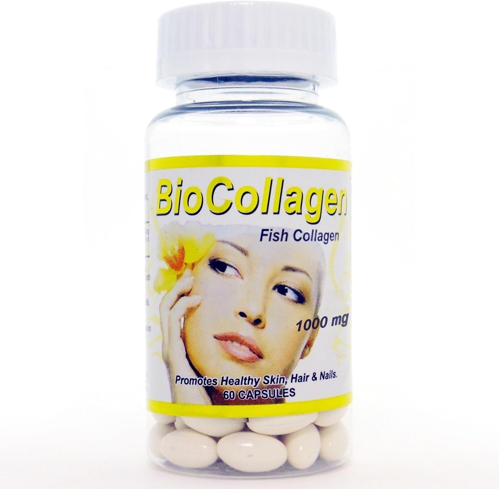 Biokollagen Bio Collagen Colageno Vitamin C Antiaging Huden Hår Nail Bone 1000mg