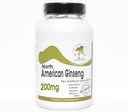 Nordamerikanske Ginseng 200mg ~ 200 Kapsler - Ingen tilsætningsstoffer ~ Naturetition Kosttilskud