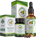 Propolis Health Premium Brasiliansk Green Propolis Bundle: 1000 mg kapsler med E-vitamin & Green Propolis ekstrakt flydende - 50 dage Capsule & 30 dage flydende forsyning til immunforsvar