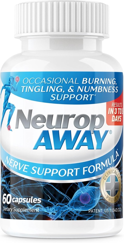 NeuropAWE Nerve Support, R- Alpha Lipoic Acid at hjælpe med at give nerve Relief og sundhed i så lidt som 5 dage, Acetyl-L-Carnitin, Taruine, Vitamin B12, L- Citrullin 60 Kapsler
