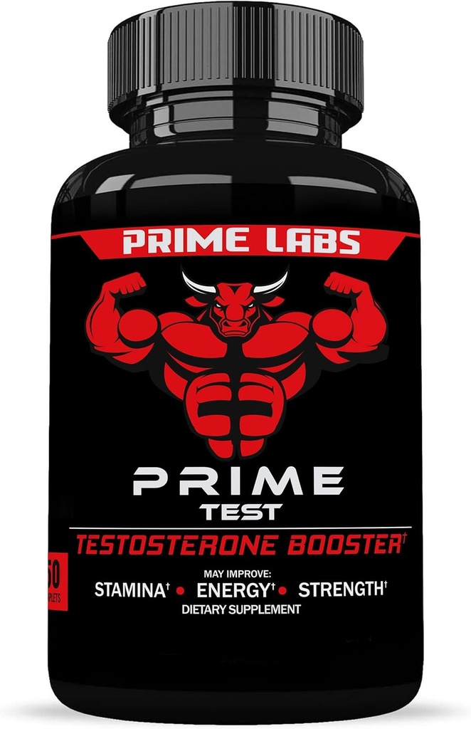 Prime Labs - Mænd Testosteron Booster - Stamina, Endurance, & Styrke Booster - 60 kapsler