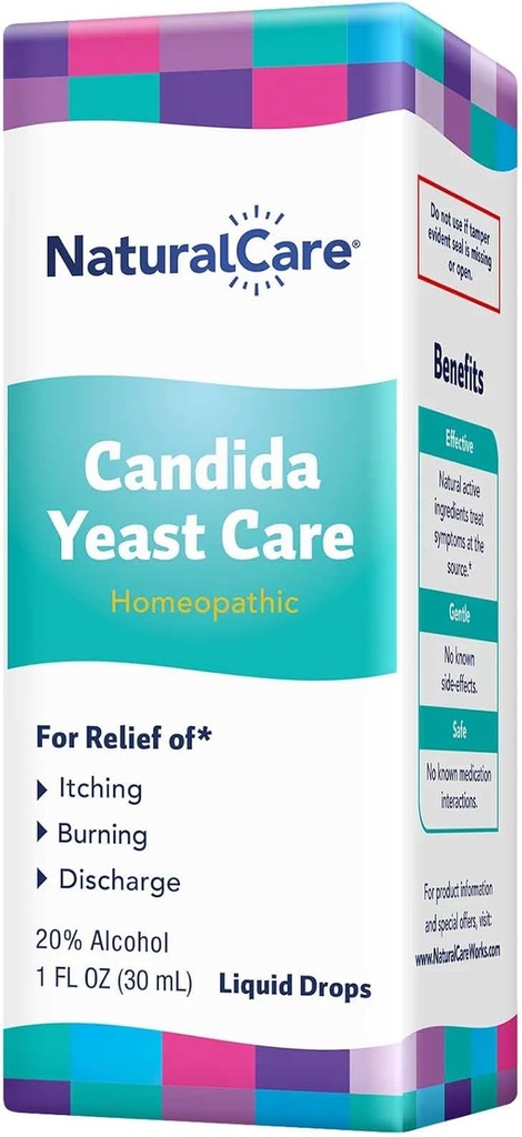 NaturalCare Candida Gær Care, Homøopatiske flydende dråber, 1 fl. oz