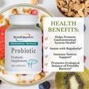 TRANSFORMERING GENESIS AF GOD SUNDHED Enzyme Probiotisk supplement, understøtter fordøjelsessundhed med enzymer, næringsstof Absorption & Gut Balance, høj potens formel, 120 kapsler