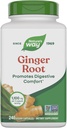 Nature 's Way Ginger Root Capsules 550 mg per kapsel, fordøjelseskomfort * Reducerer bevægelsesrelateret kvalme *, 1,100 mg per 2 kapsler, non- GMO projekt verificeret, Vegan, 240 Greve (Packaging May Vary)