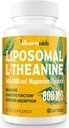 L- Theanin 800 mg tillæg med GABA og Magnesium Glycinat - Natural Compound, Sleep and Relaxation (60 Softgel)