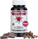 Kroeger Herb, Cloves, Natural Antioxidant Cloves Capsules, Clove Supplement, Lever Sundhed, fordøjelsesklovn - Vegetarisk, ikke-GMO, Gluten Free, Ingen Preservatives eller Fillers- 100 Kapsler, Lavet i USA