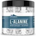 Earthborn Elements L- Alanine 200 Kapsler, Pure & Ufortyndet, Ingen tilsætningsstoffer