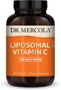 Dr. Mercola Liposomal C-vitamin, 1000 mg per servering, 90 Servering (180 kapsler), Kosttilskud, Understøtter immunsundhed, Non GMO, NSF Certified
