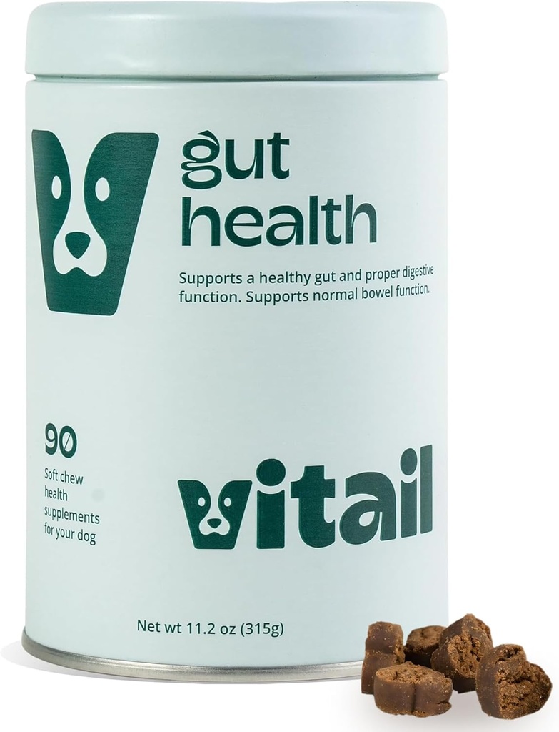 Probiotiske tykkelser til hunde - fordøjelsesenzymer, Omega 3, & Bee Propolis - Understøtter fordøjelse, tarm sundhed & immunitet - 90 Tykkelser