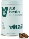 Probiotiske tykkelser til hunde - fordøjelsesenzymer, Omega 3, & Bee Propolis - Understøtter fordøjelse, tarm sundhed & immunitet - 90 Tykkelser