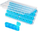 Daviky Monthly Pill Organizer 1 gang om dagen, Måned Pill Box Organizer 30 dag, 31 dag Daglig Pill sag En gang om dagen, Rejse Pill Organizer Månedlig at holde vitaminer, kosttilskud og medicin