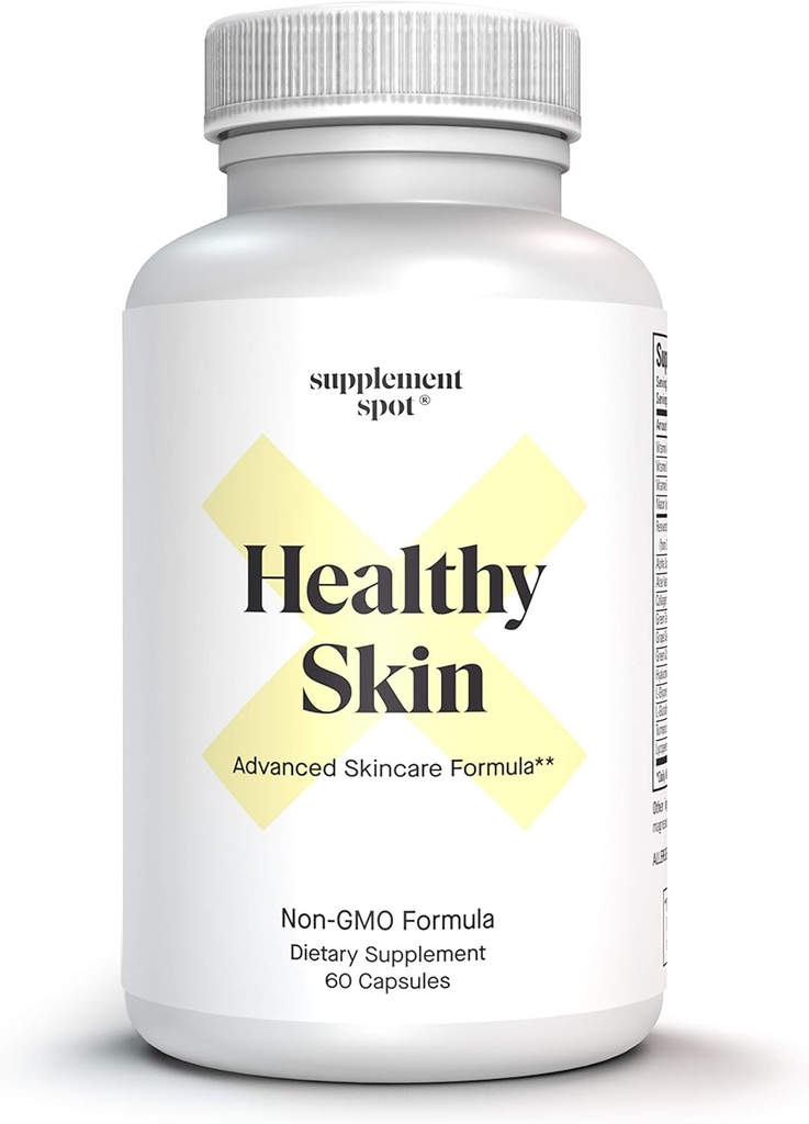 Sund hud Anti- Aging Supplement w / Hyaluronsyre, Trans Resveratrol, Collagen & Alpha Lipoic Acid - Anti Wrinkler Supplement Protects, Forynger & Øger hudelasticitet (60 kapsler)