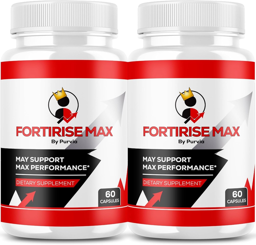 (2 Pack) Fortirise Max - Fortirise Max Pills Maksimal styrke Formel, Fortirise Maxx Samlet Wellness Support Vitamin Supplement anmeldelse, Fortirise Kapsler, Fortirise Ultra Advanced (120 Kapsler)