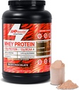 Chocolate Whey Protein Powder | Scientifically-Designed Optimum Muscle Stack, Gut, Brain, Immune | Protein, BCAA, Creatine, L-Glutamine, Probiotics, Digestive Enzymes | Rich Chocolate, 38.9oz