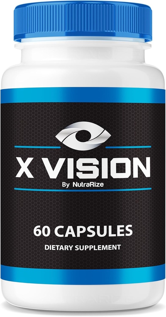 NutraRize X Vision Capsules - Daglig Eye Support Formel med naturlige ingredienser til at hjælpe med at vedligeholde Visual Wellness og Eye Comfort