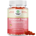 Vegansk prænatal gummier for kvinder - Gummy prenatale vitaminer for kvinder med jern folinsyre og superfrugt blend - tyggetvitaminer gummieformel (ananas mango) 1 måned