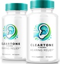 NutraRize (2 Pack) ClearTone Tinnitus, Clear Tone piller til hørelse, ClearTone piller supplement for total øre sundhed, Official Auditory Support Capsules, ClearTones anmeldelse (120 Kapsler)