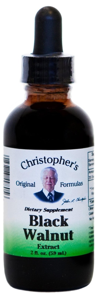 Christopher 's Original Formulas Black Walnut Extract, Urtevæske tillæg, 2 oz