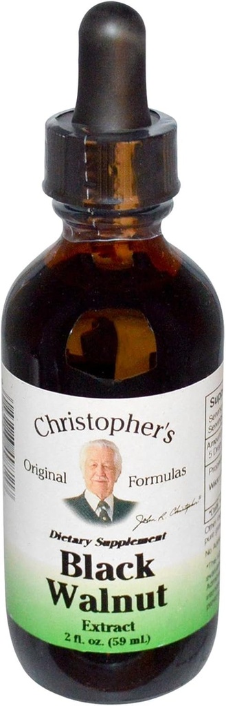Christopher 's Original Formulas Black Walnut Extract, Urtevæske tillæg, 2 oz