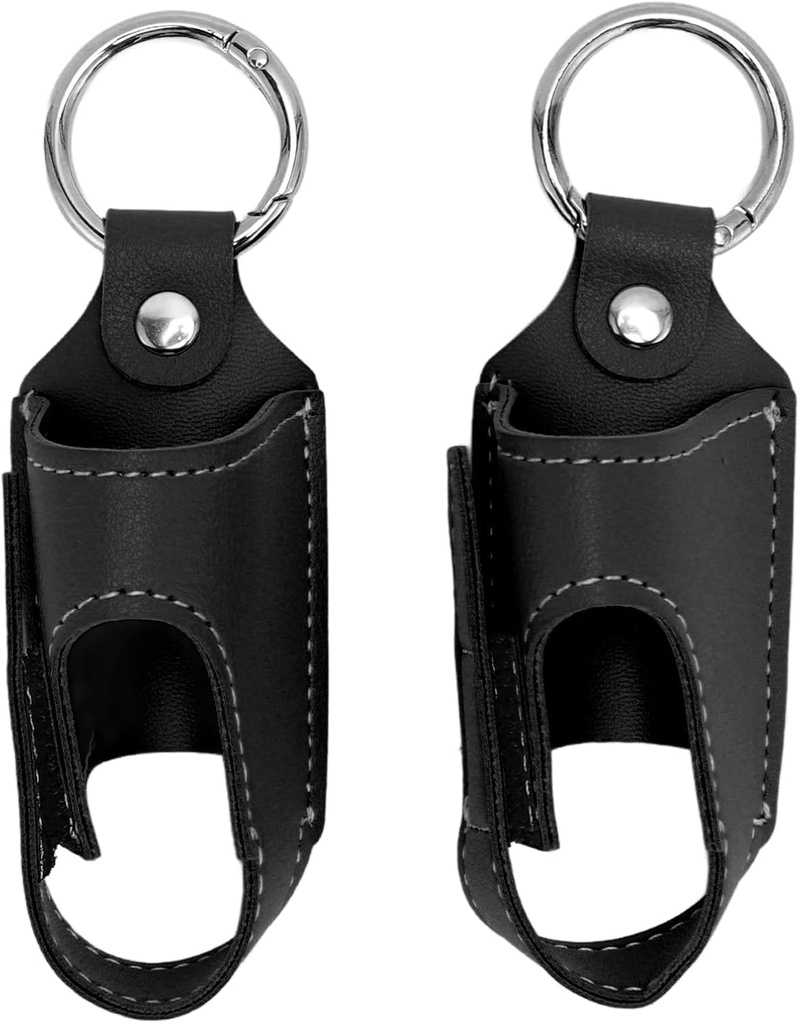 2pcs Astma Inhaler Holder Portable PU Leather Travel Handy Holder Sikker praktisk opbevaring, letvægtsbæretaske Fits Most Inhalers, Beskyttende bæreholder til rejser