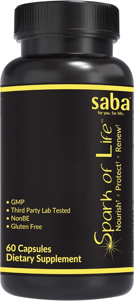 Saba Spark of Life - Omfattende Multivitamin og Mineral supplement -Nourish, Beskyt, og Renew - 60 kapsler