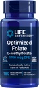Optimeret folat (L- methylfolat) 1700 mcg DFE, 180 Veg Tablets