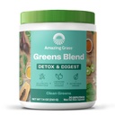 Amazing Grass Green Superfood Detox & Digest: Grønne pulver med fordøjelsesenzymer & probiotika, Clean Green, 30 Servere (Packaging May Vary)